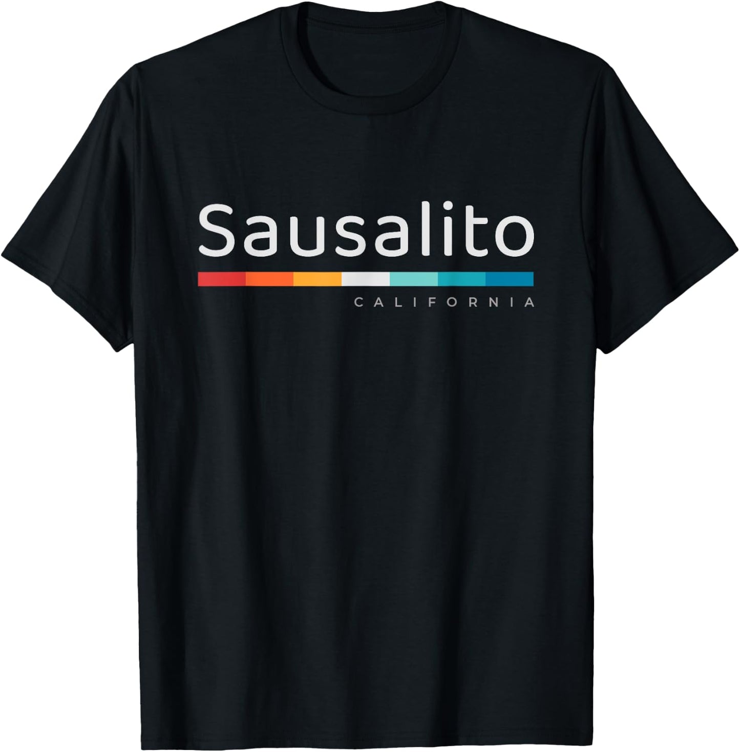 Sausalito CA California T-Shirt - T-Shirt | Black