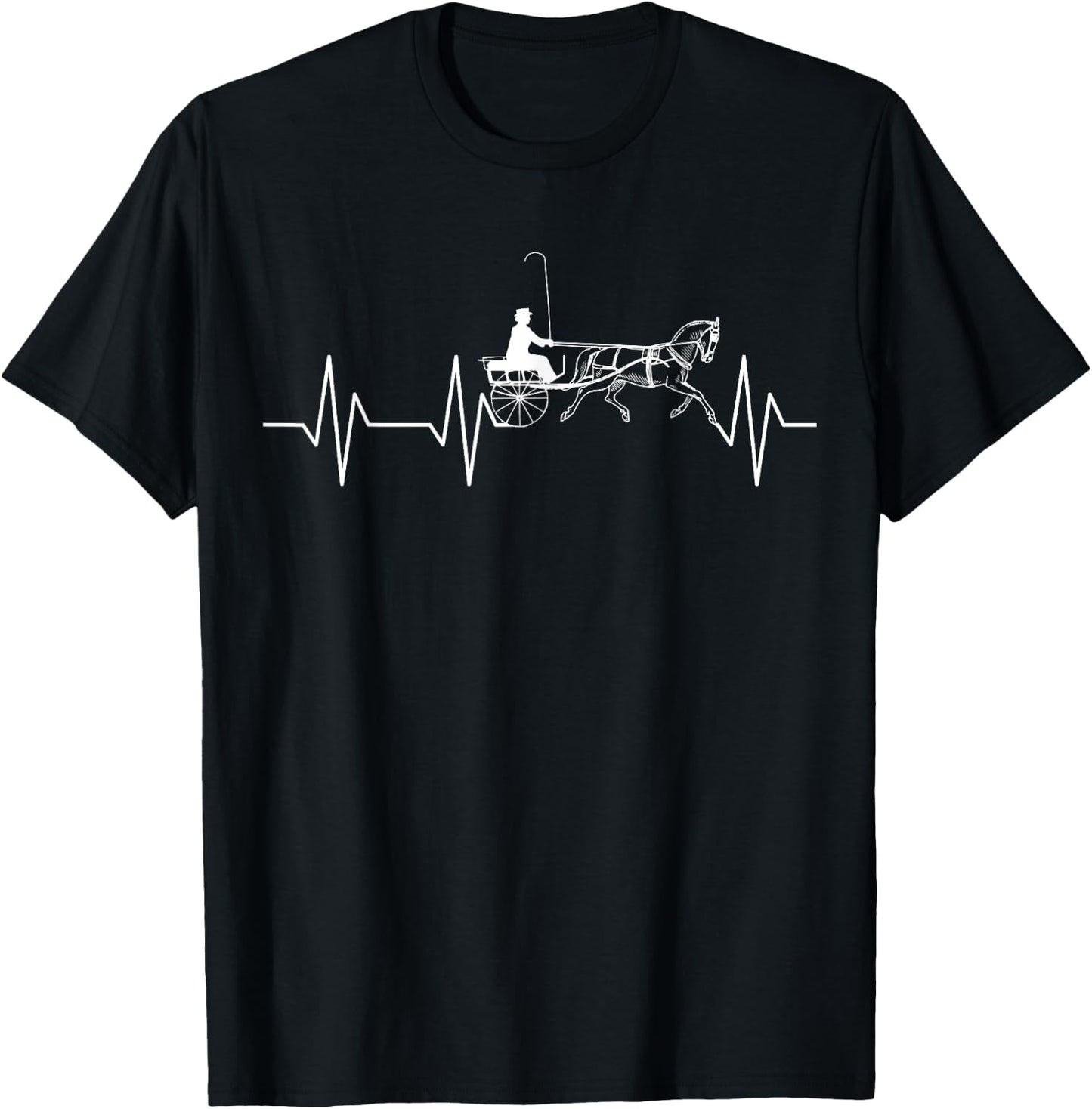 Fine Harness Horse Pleasure Driving Lifestyle T-Shirt - T-Shirt | Black