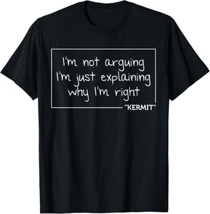 KERMIT Quote Funny Birthday Personalized Name Gift T-Shirt - T-Shirt | Black