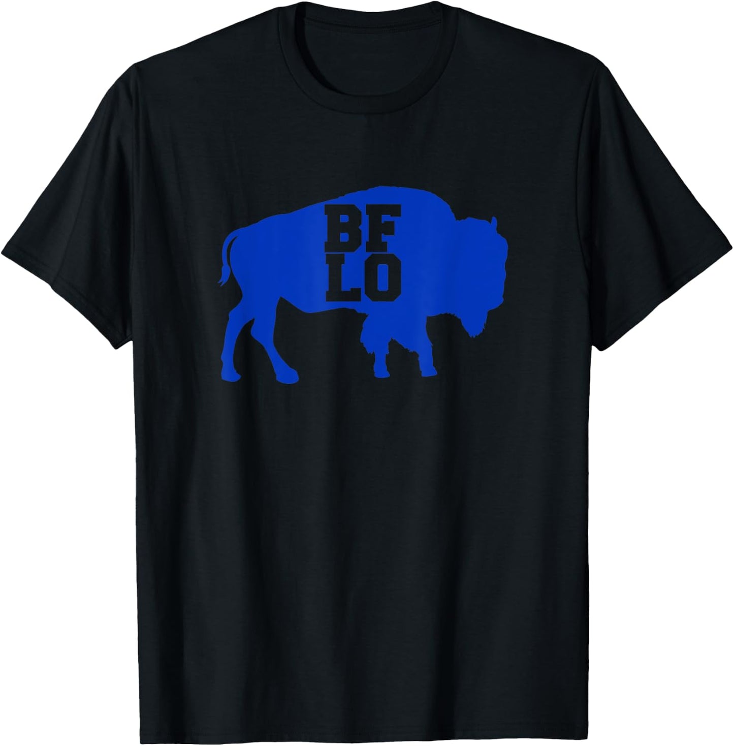 BFLO Buffalo NY Blue Graphic T-Shirt - T-Shirt | Black