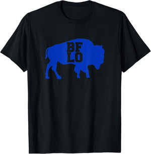BFLO Buffalo NY Blue Graphic T-Shirt - T-Shirt | Black