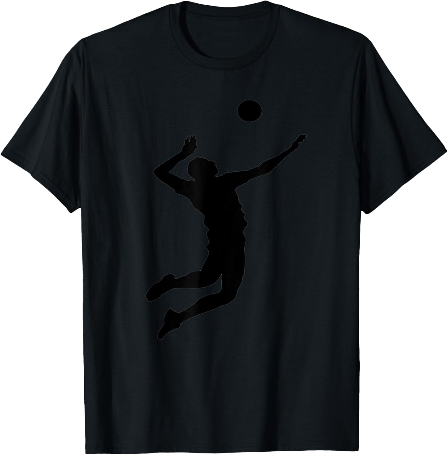 volleyball player spiking ball Gifts men T-Shirt - T-Shirt | Black