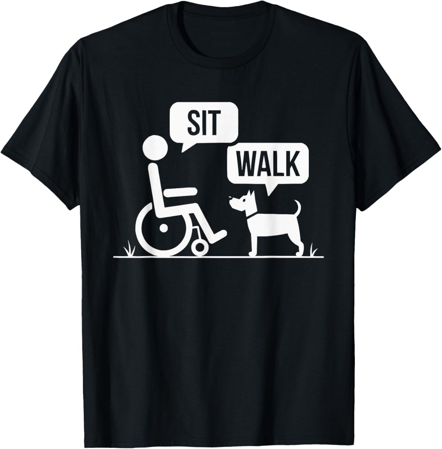 Wheelchair User Paraplegic Disabled Disability Handicap T-Shirt - T-Shirt | Black