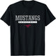 Clifton Mustangs Logo Basketball HS T-Shirt - T-Shirt | Black