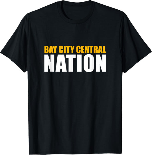 Bay City Central High School Nation T-Shirt - T-Shirt | Black