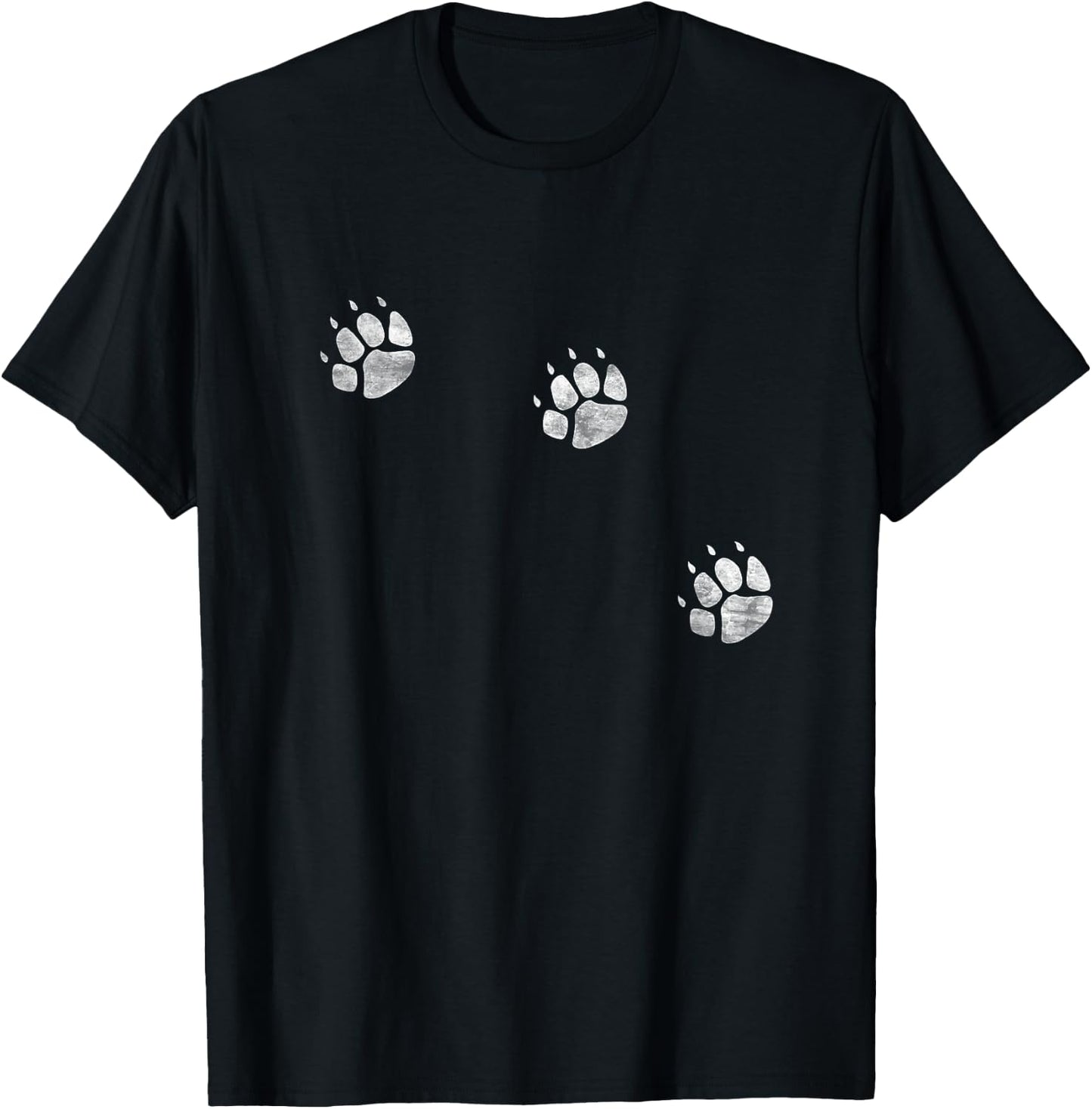 3 Legs Dog Cat Paw Prints Three Legged Tripod Special Dogs Men Women Girls Kids T-Shirt - T-Shirt | Black