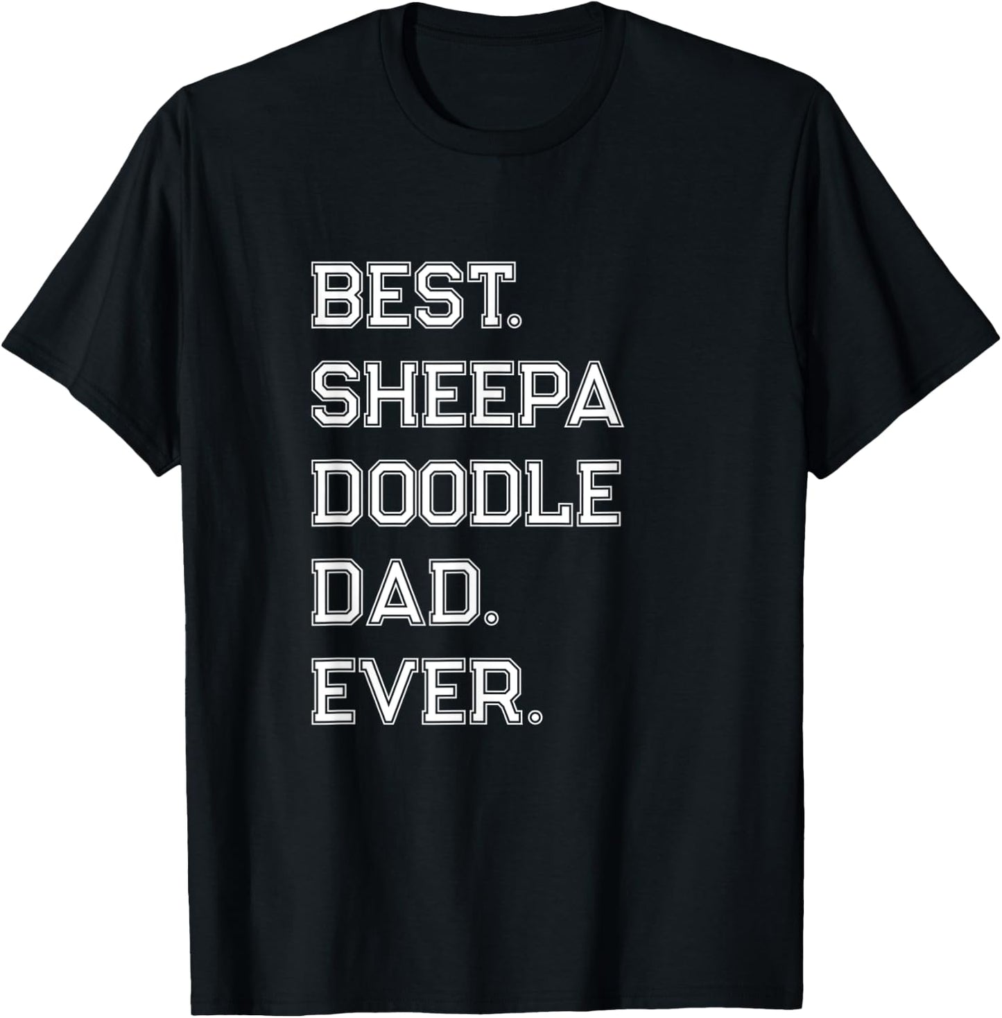 Sheepadoodle Dad T-Shirt - T-Shirt | Black