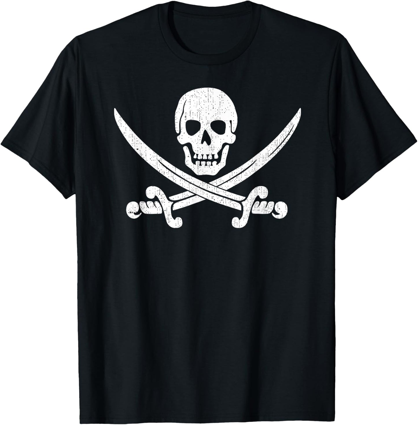 Skull Crossbones Pirate shirts T-Shirt - T-Shirt | Black