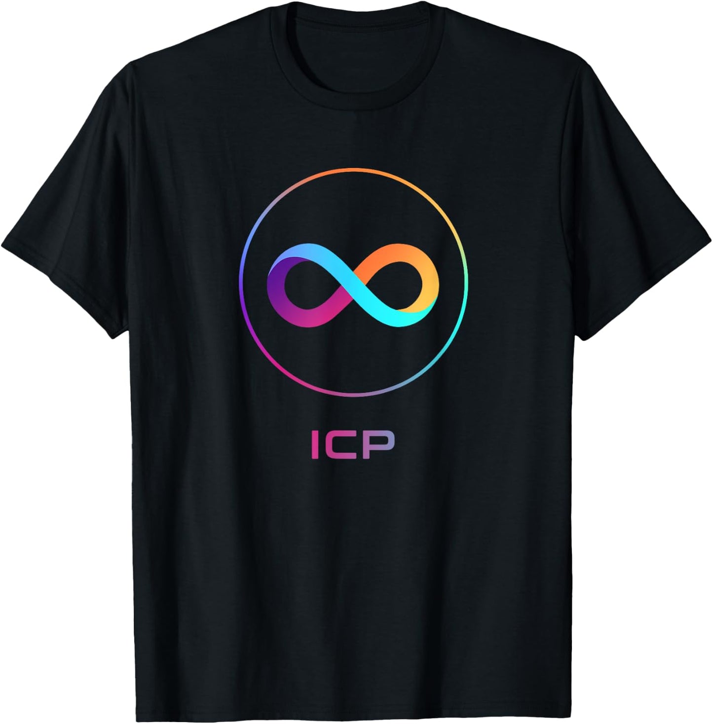 ICP Crypto DFINITY Internet Computer Cryptocurrency Token T-Shirt - T-Shirt | Black