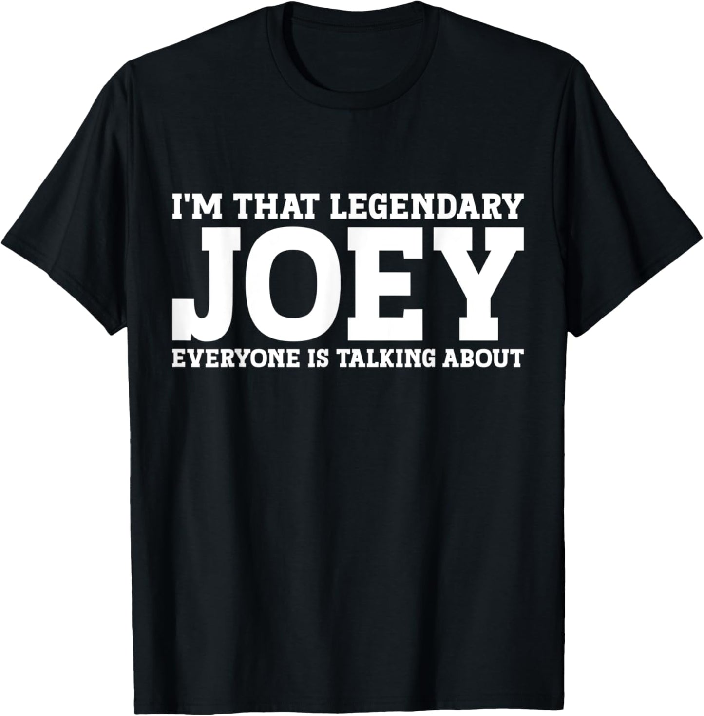 Joey Personal Name Women Girl Funny Joey T-Shirt - T-Shirt | Black