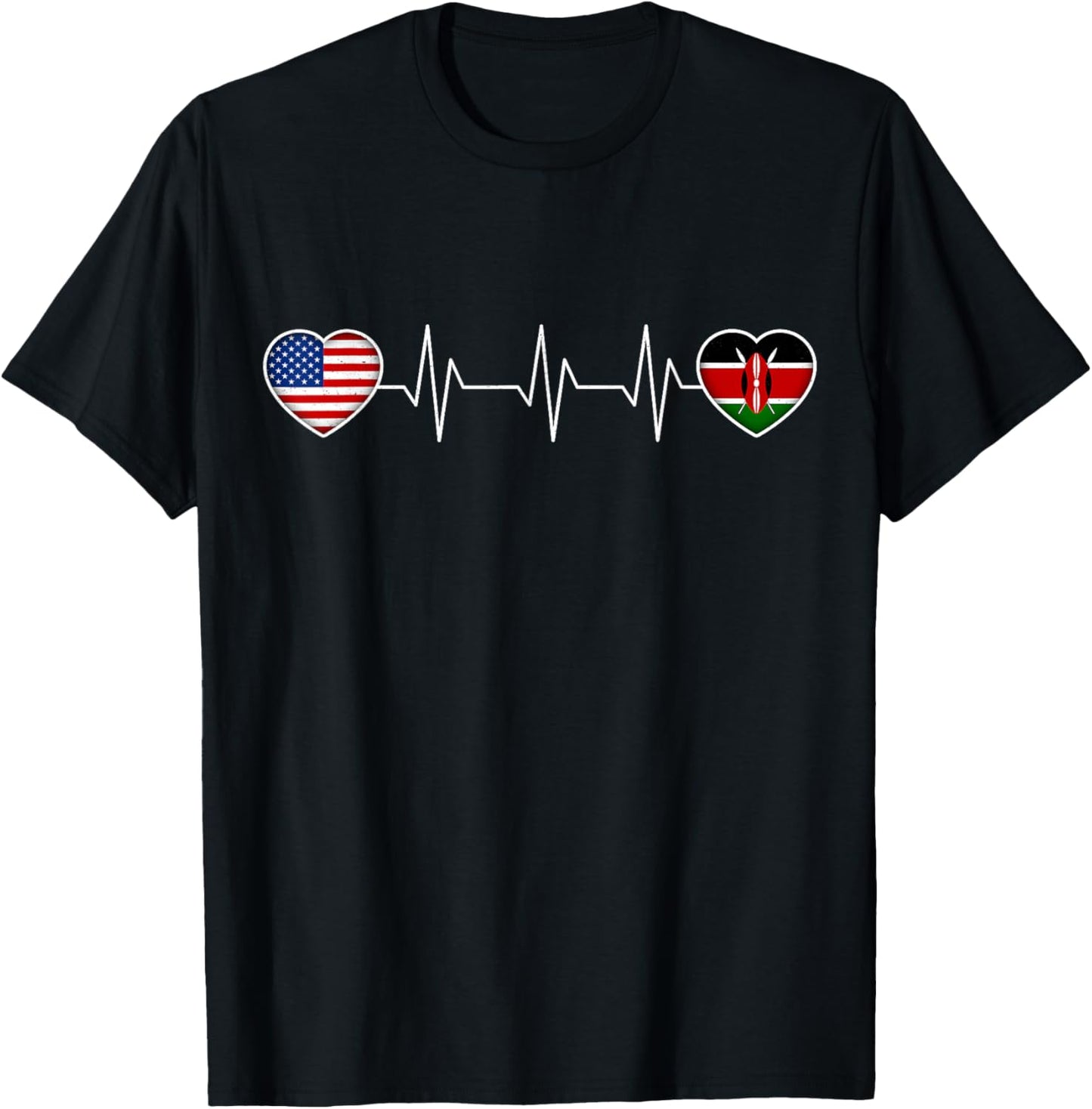 Kenya & USA T-Shirt - T-Shirt | Black