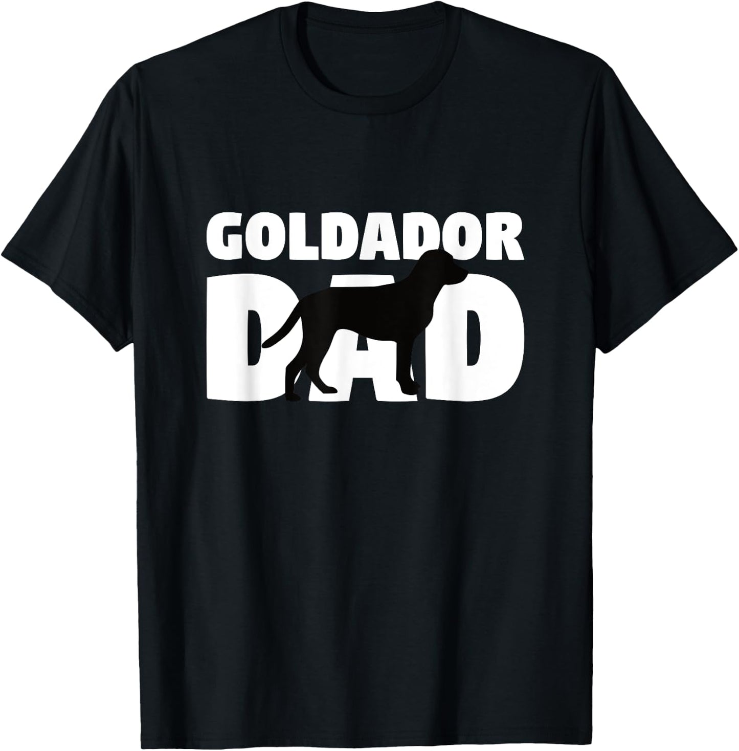 Goldador Gift Dog Father 'Goldador Dad' Funny Goldador T-Shirt - T-Shirt | Black