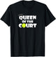 Tennis Player or Coach Queen of the Court Women's Sports T-Shirt - T-Shirt | Black