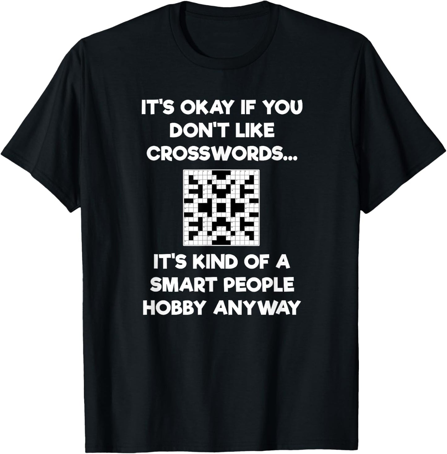 Crossword - Funny Smart People T-Shirt - T-Shirt | Black