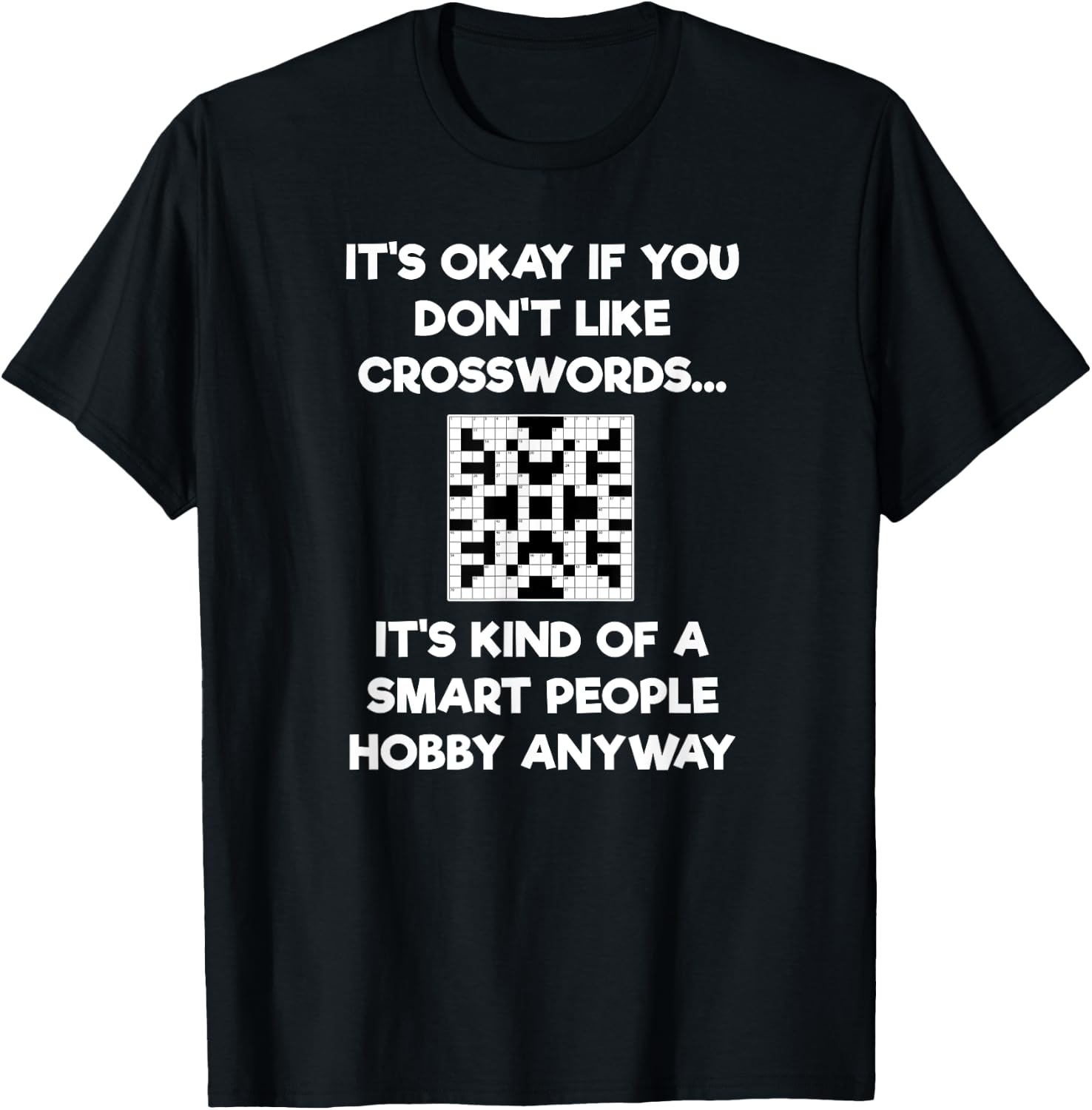 Crossword - Funny Smart People T-Shirt - T-Shirt | Black