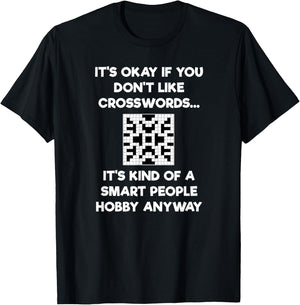 Crossword - Funny Smart People T-Shirt - T-Shirt | Black