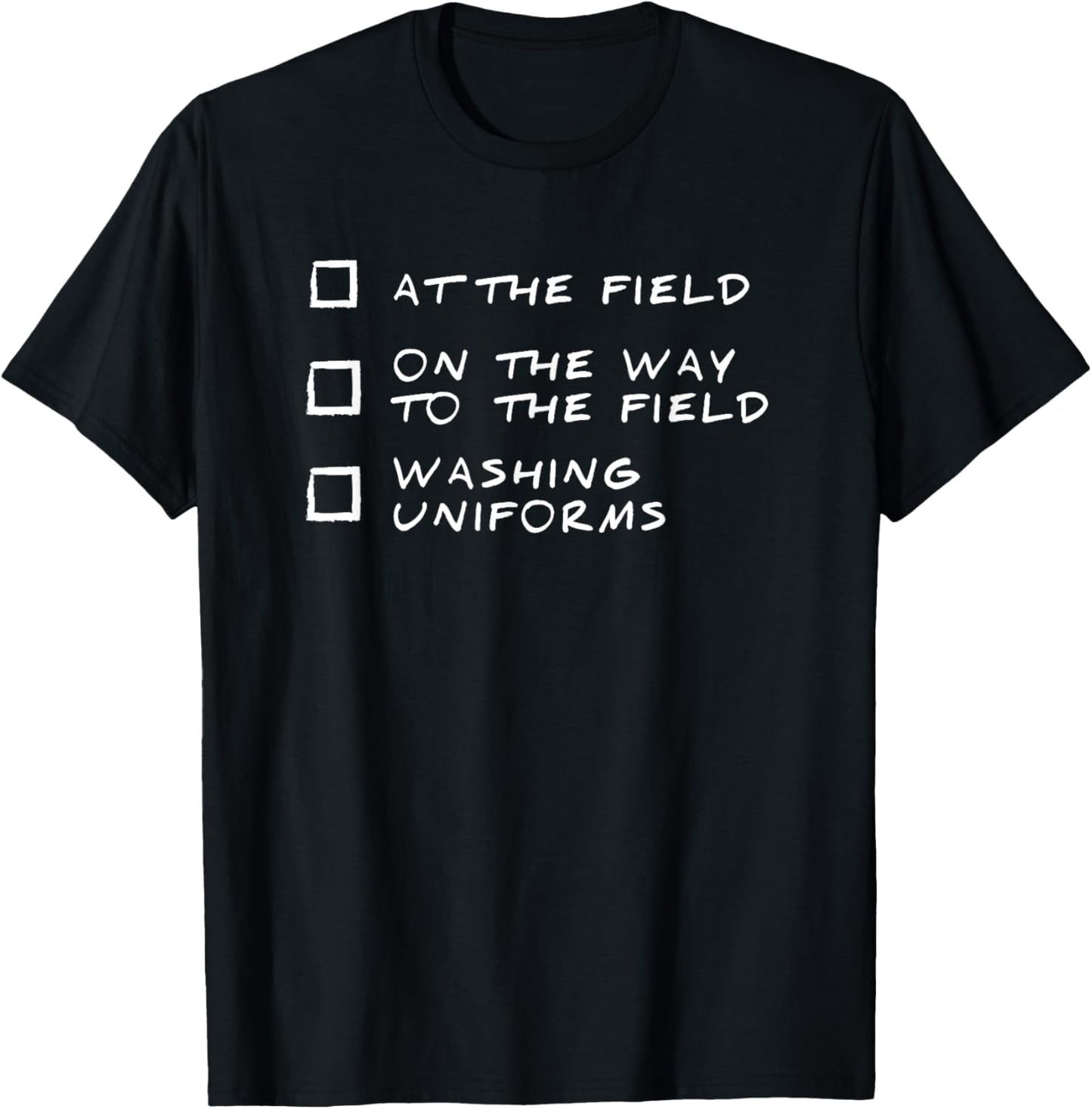 Funny Women Sports Mom Checklist Soccer Cheer Football T-Shirt - T-Shirt | Black