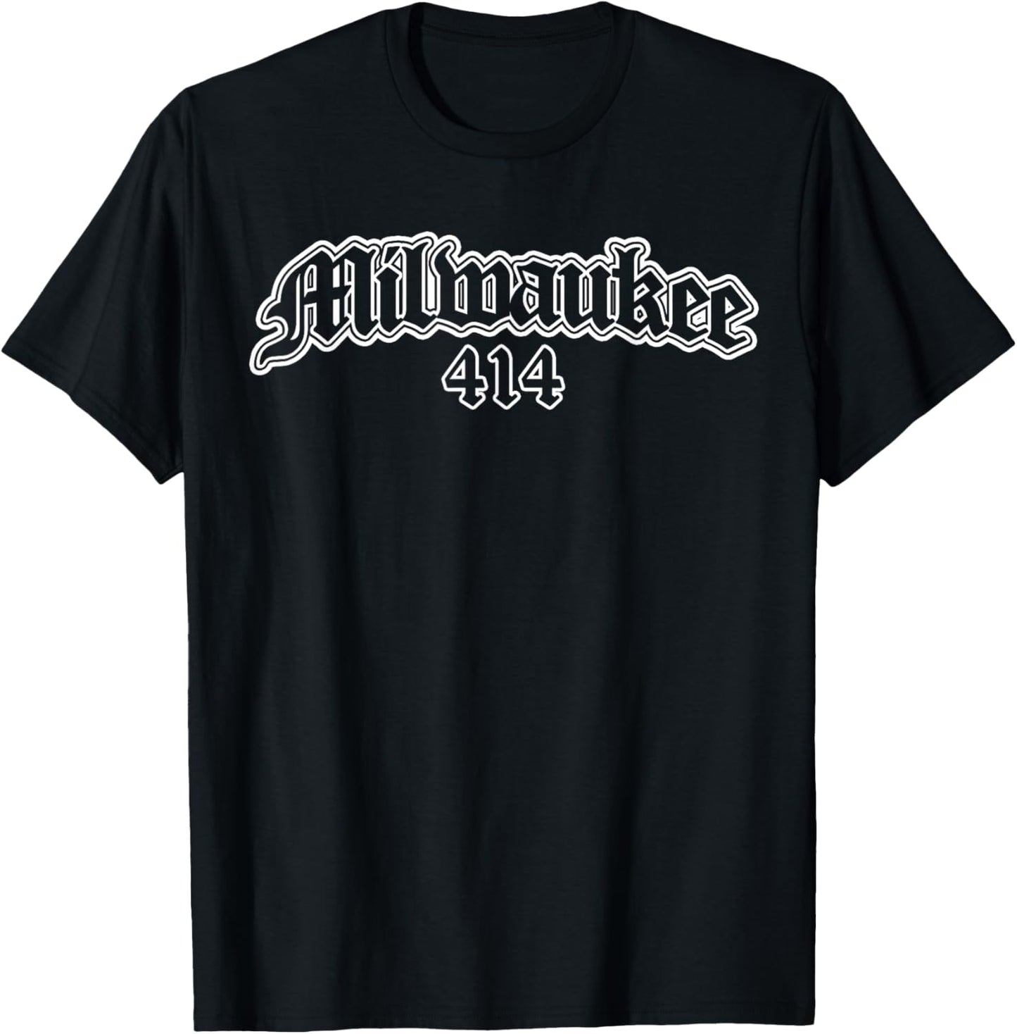 Milwaukee 414 Wisconsin Souvenir T-Shirt - T-Shirt | Black