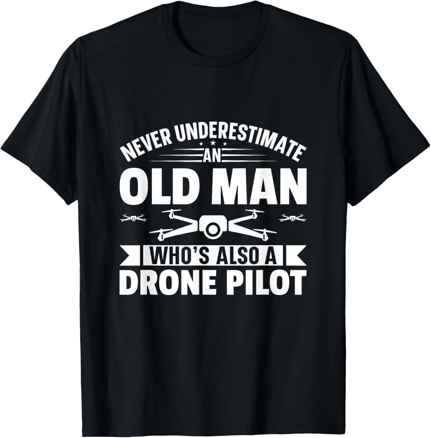 Funny Drone Pilot Design Women Kids Drone Operator T-Shirt - T-Shirt | Black