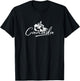 Canada Map and Moose - Canadian Souvenir T-Shirt - T-Shirt | Black