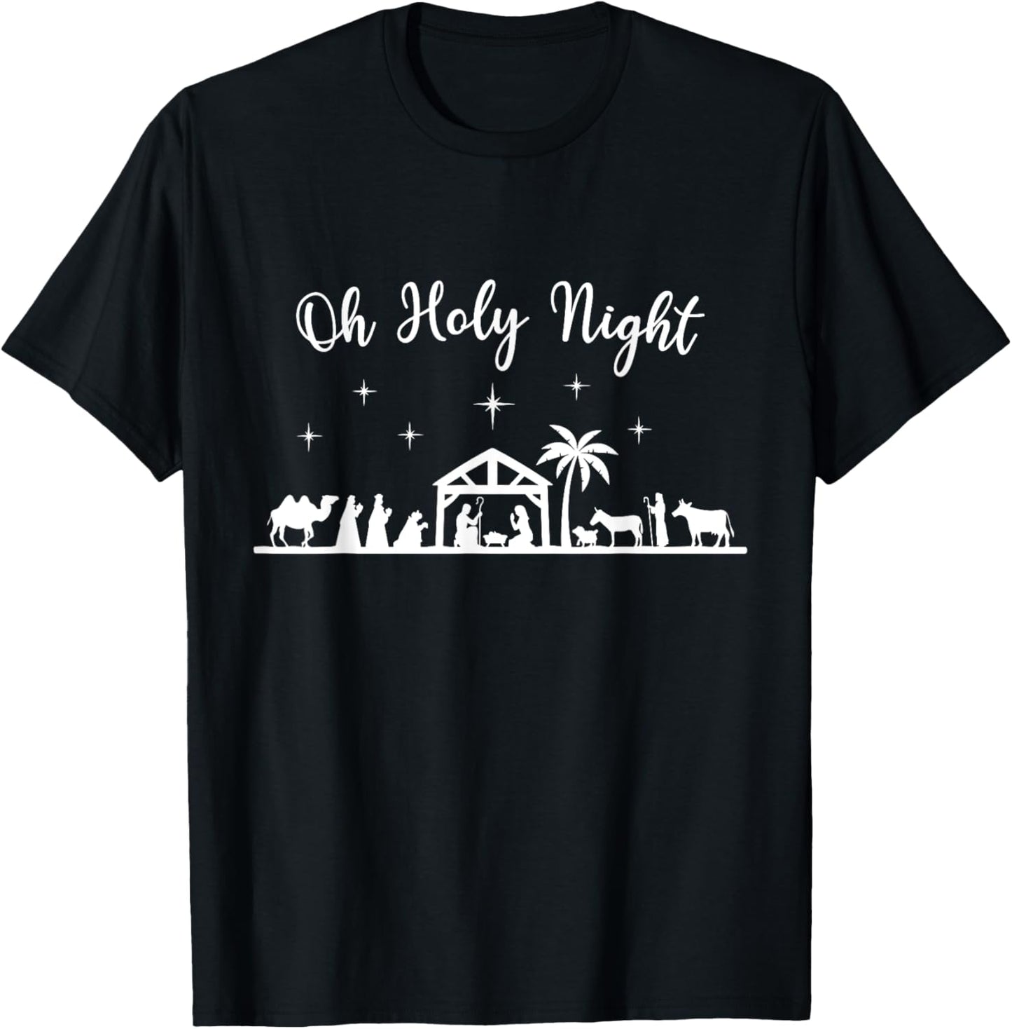 Oh Holy Night - Jesus Is The Reason For The Season Christmas T-Shirt - T-Shirt | Black