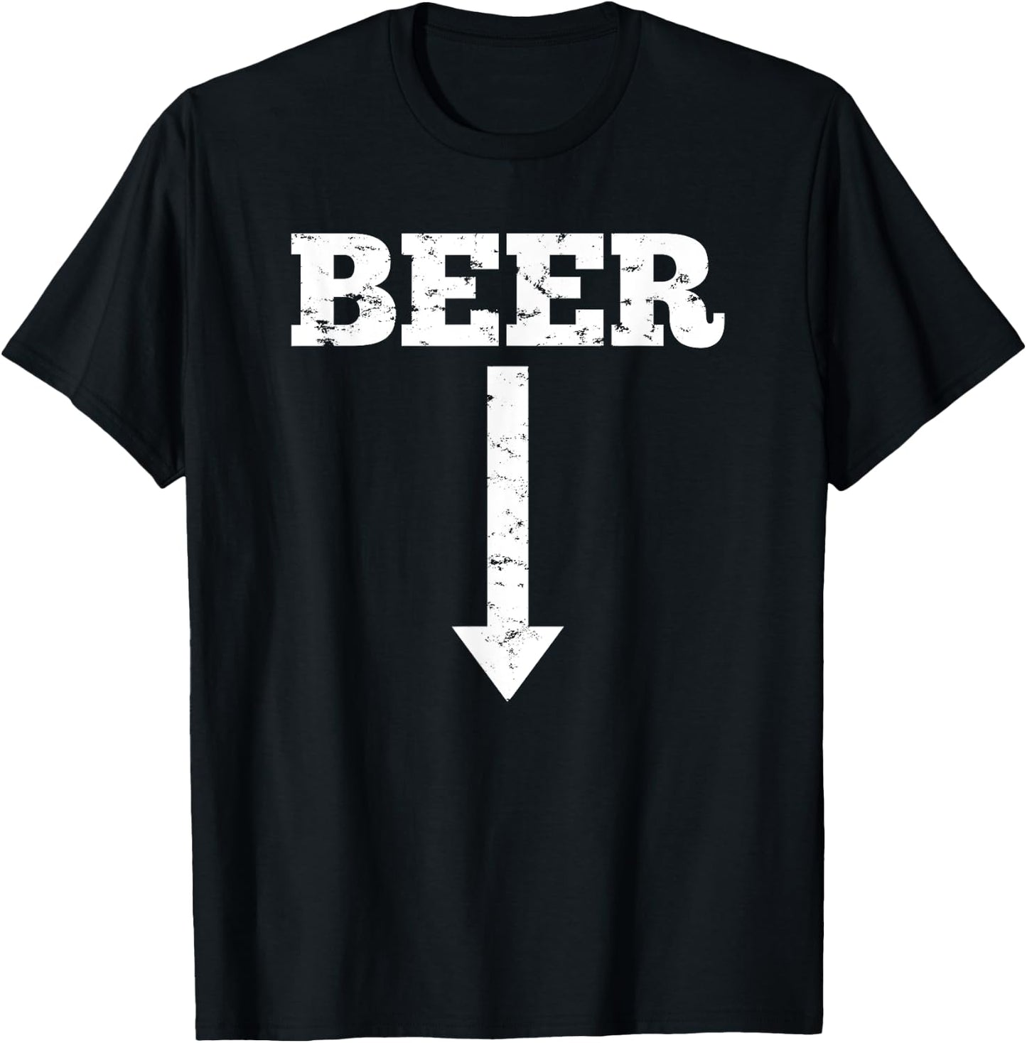 Beer Arrow Pregnant Gift Baby Announcement Dad To Be T-Shirt - T-Shirt | Black