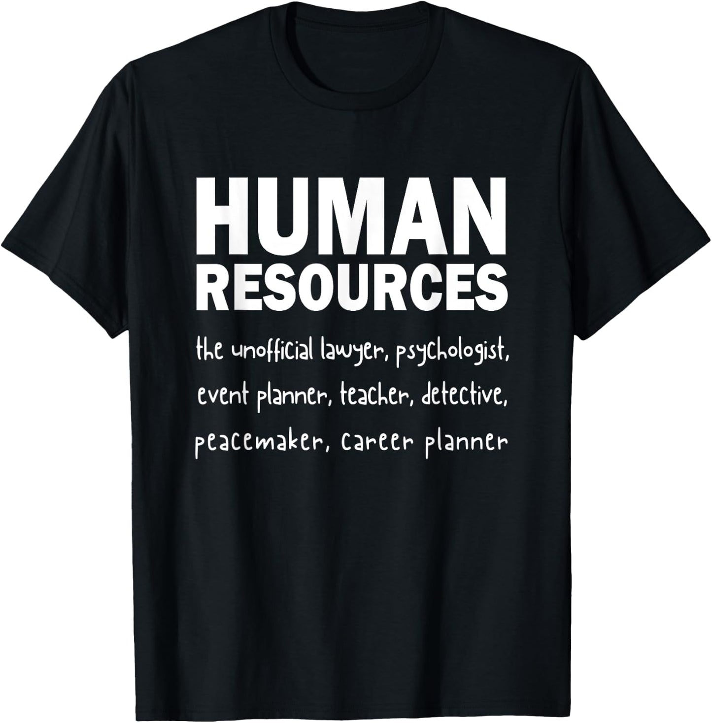 Funny Human Resources Gifts Funny Gift HR Definition T-Shirt - T-Shirt | Black
