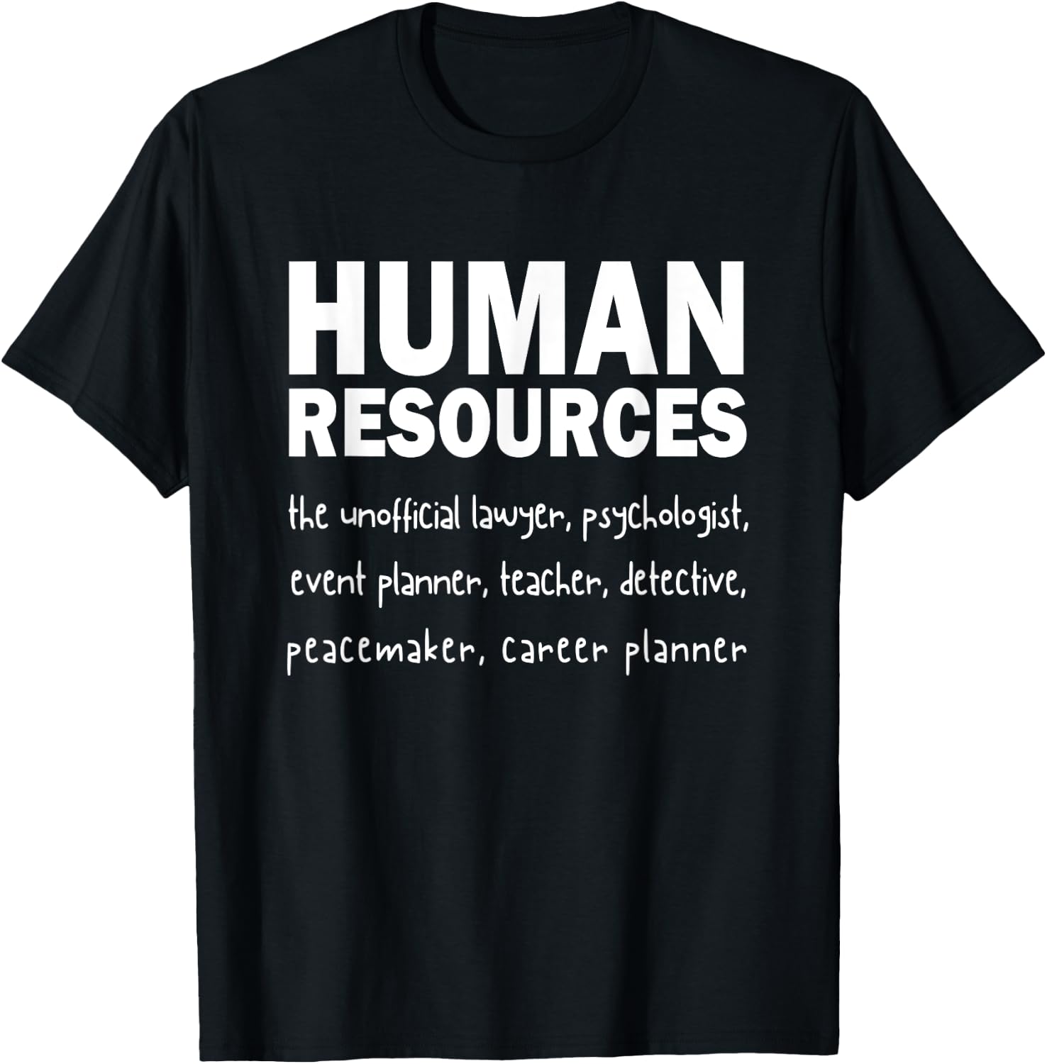 Funny Human Resources Gifts Funny Gift HR Definition T-Shirt - T-Shirt | Black