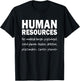 Funny Human Resources Gifts Funny Gift HR Definition T-Shirt - T-Shirt | Black