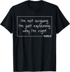 ADELE Quote Personalized Name Funny Birthday Gift T-Shirt - T-Shirt | Black