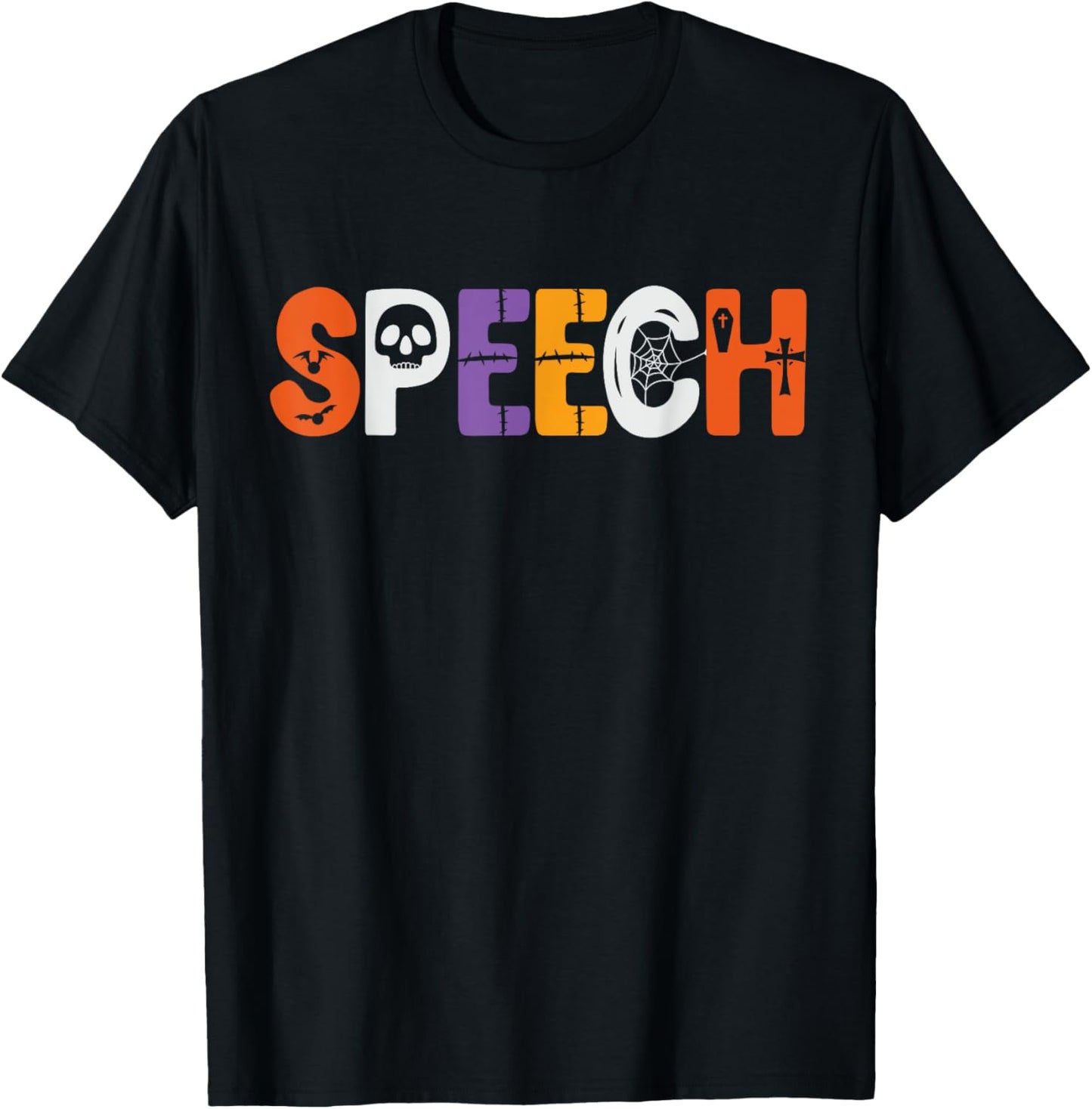 Speech Therapy Halloween Easy Lazy Costume Outfit SLP Women T-Shirt - T-Shirt | Black