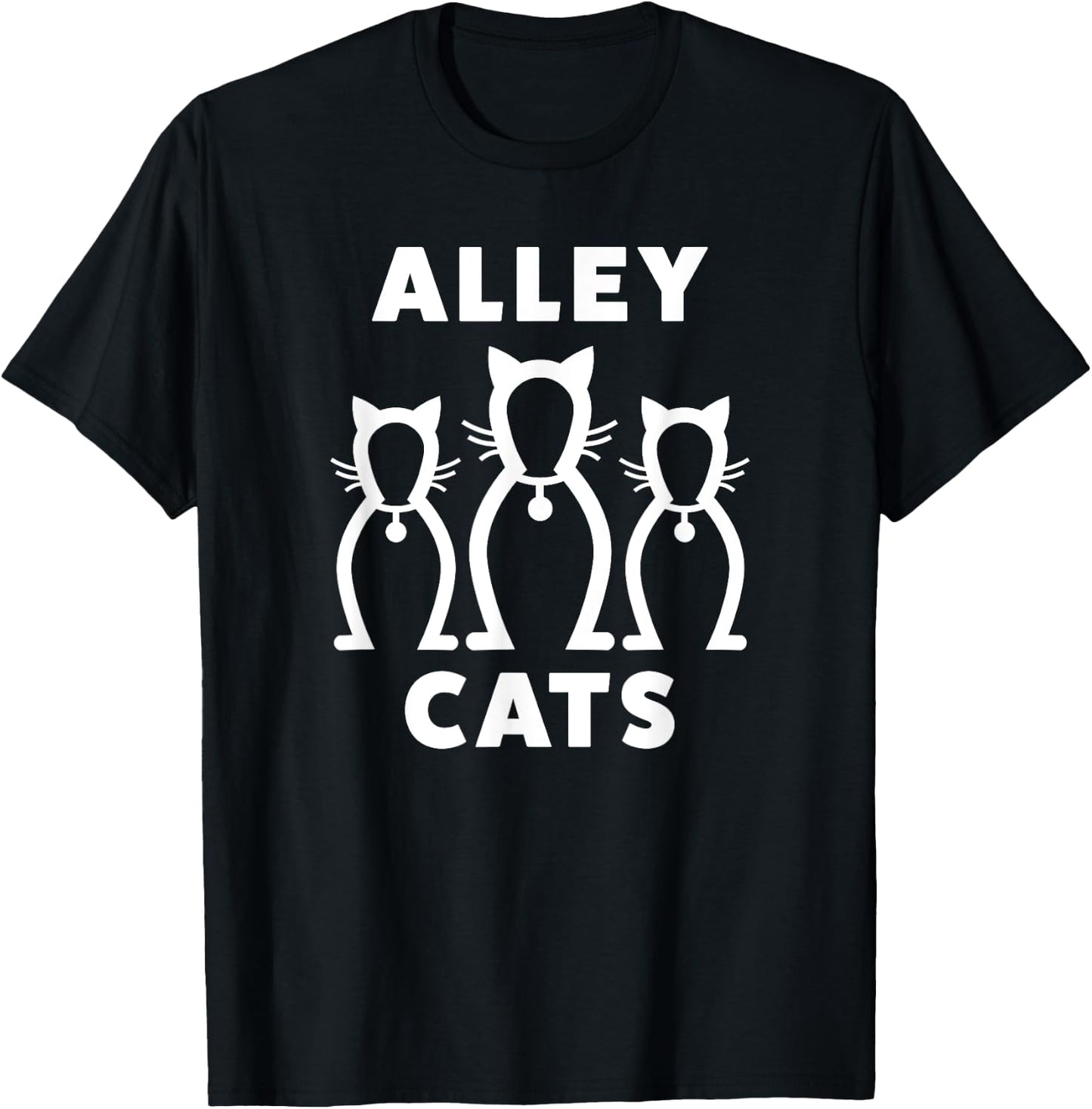 Cute Bowling Shirt For Kids Women & Teens | Alley Cats T-Shirt - T-Shirt | Black