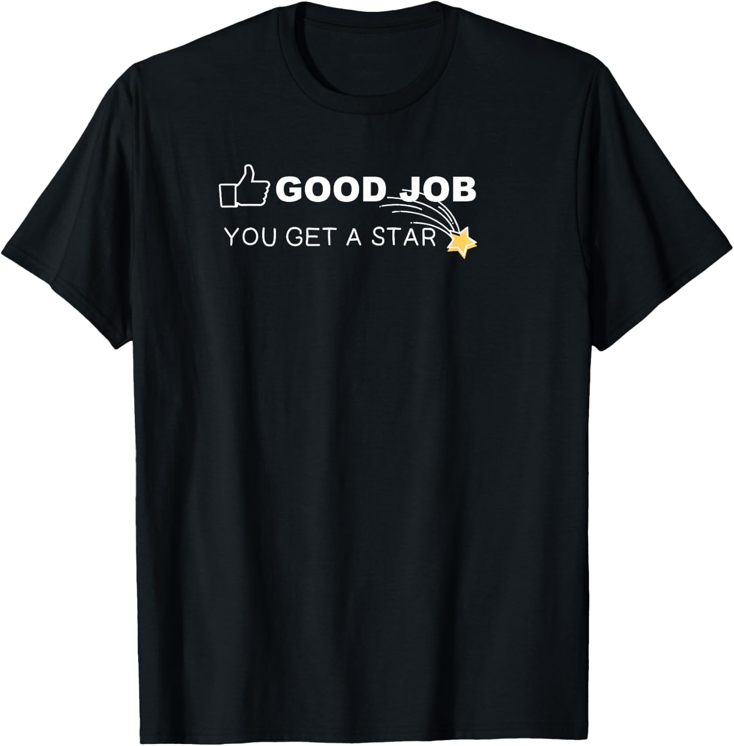 VIPKID Good Job You Get a Star T-Shirt - T-Shirt | Black