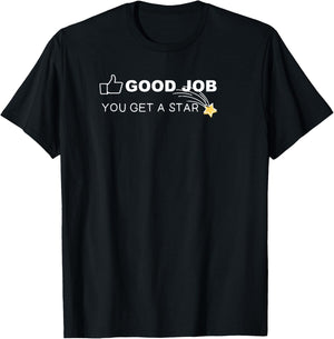VIPKID Good Job You Get a Star T-Shirt - T-Shirt | Black