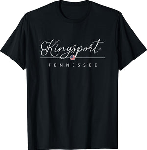 Kingsport Tennessee TN on Kingsport T-Shirt - T-Shirt | Black