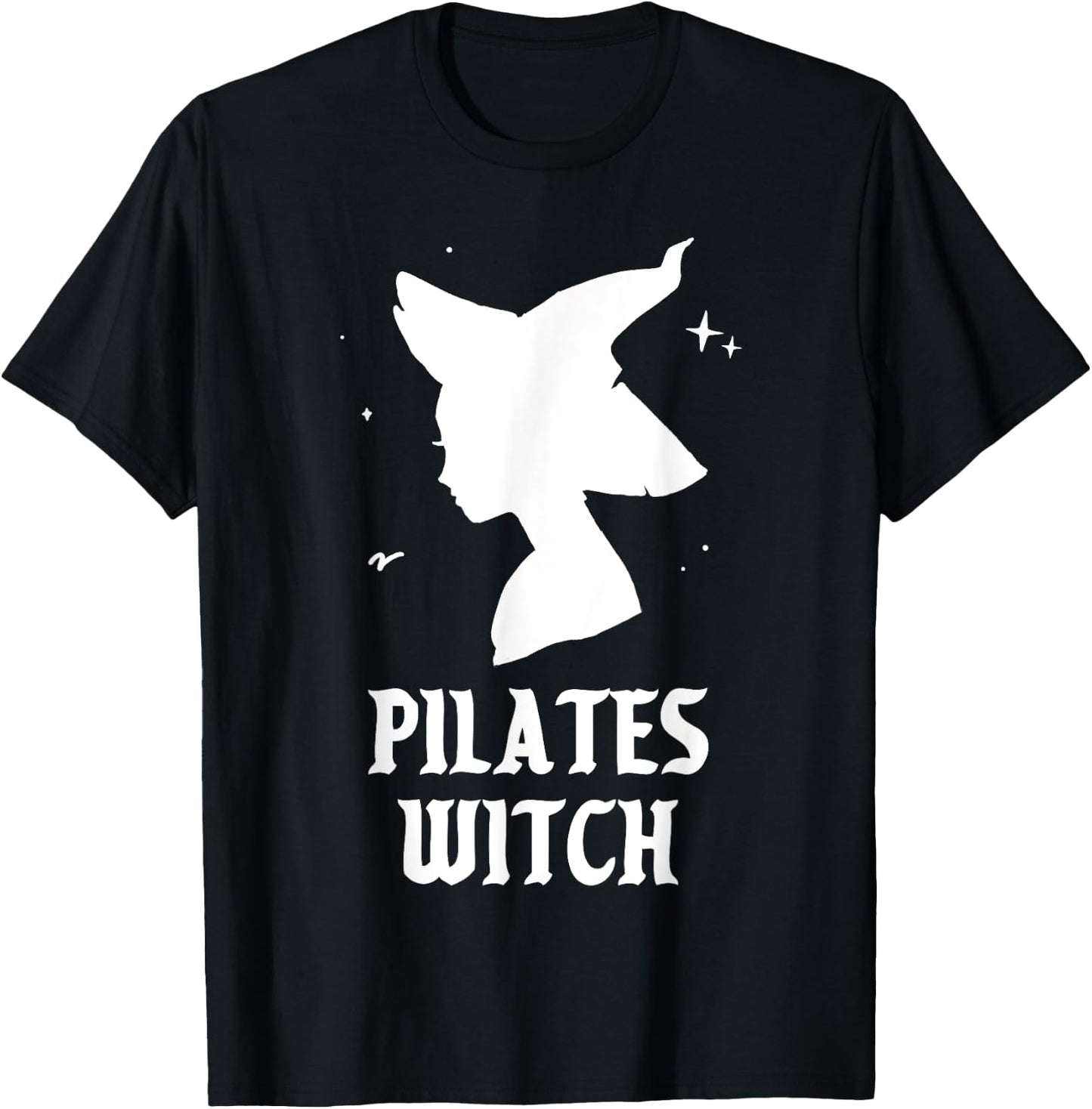 Pilates Witch Instructor Spooky Vibes Gym Halloween Costume T-Shirt - T-Shirt | Black