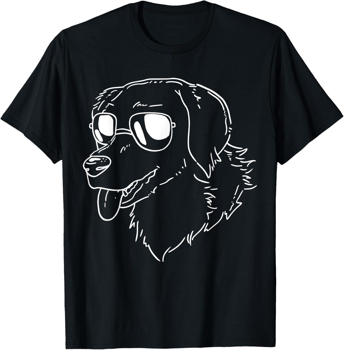 Golden Retrievers Dog Women Girls Kids T-Shirt - T-Shirt | Black