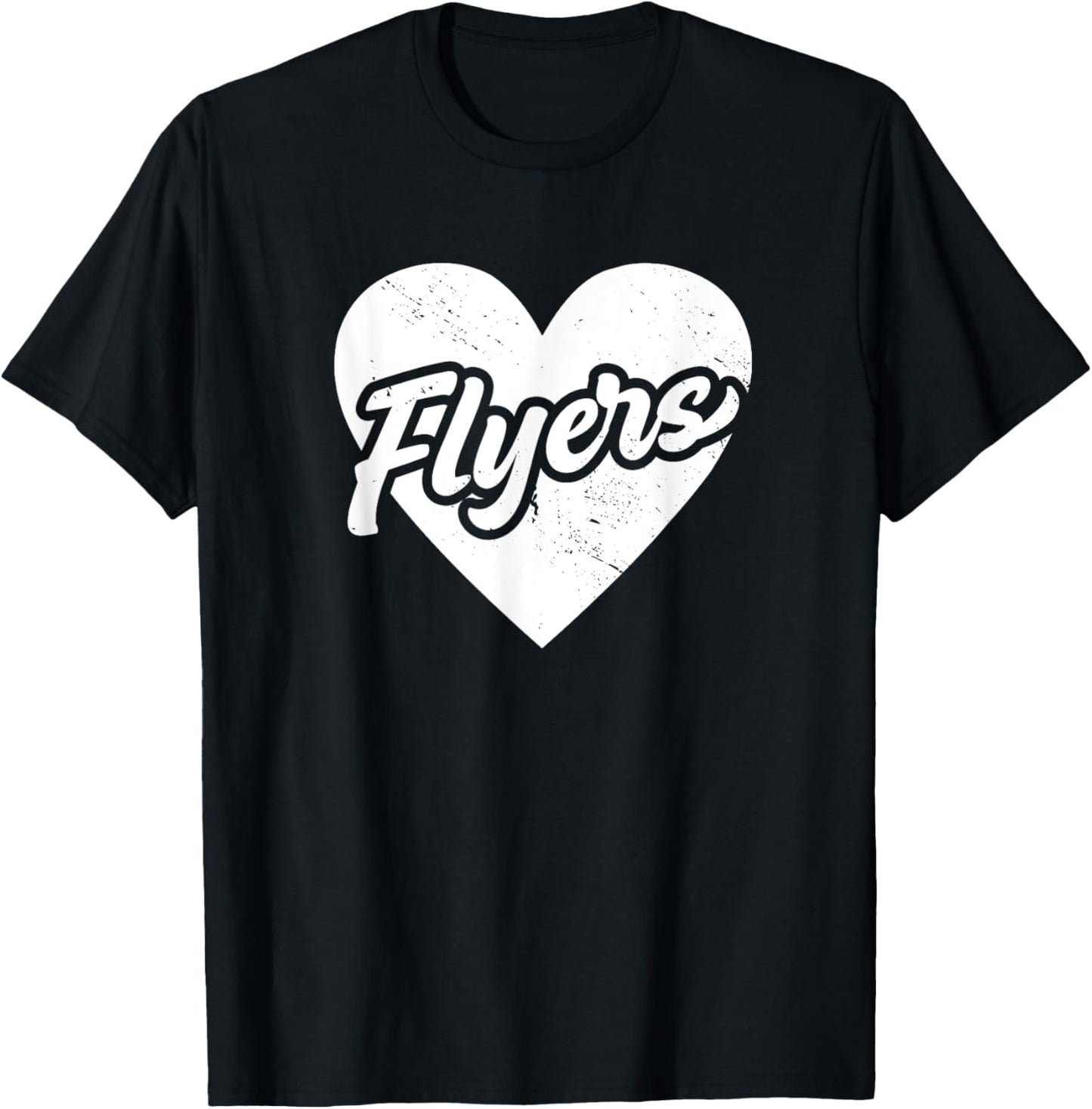 Vintage Flyers High School Spirit Go Flyers Love T-Shirt - T-Shirt | Black