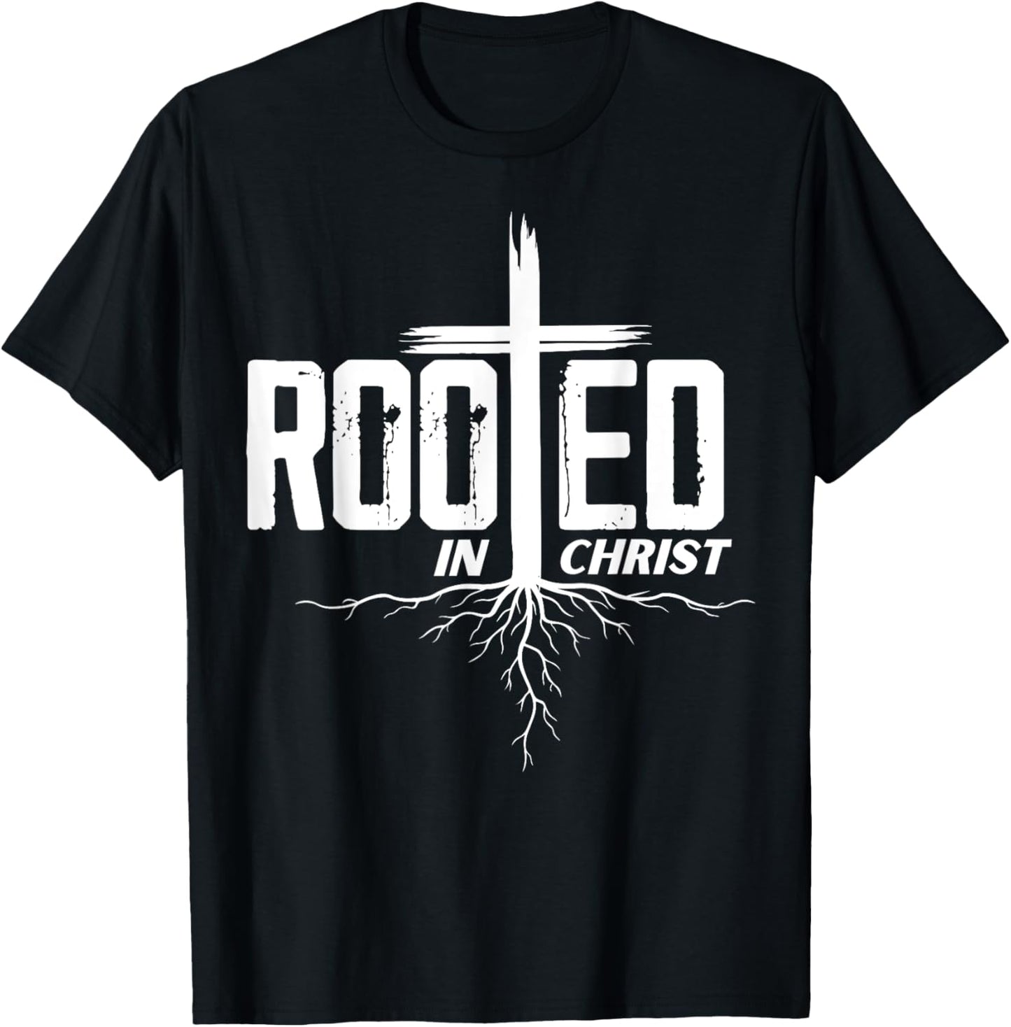 Rooted in Christ Christian Bible Men's Women's Kid's T-Shirt - T-Shirt | Black
