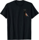 Robin with a Cat Bird Birdwatching Biologist Ornithologist T-Shirt - T-Shirt | Black
