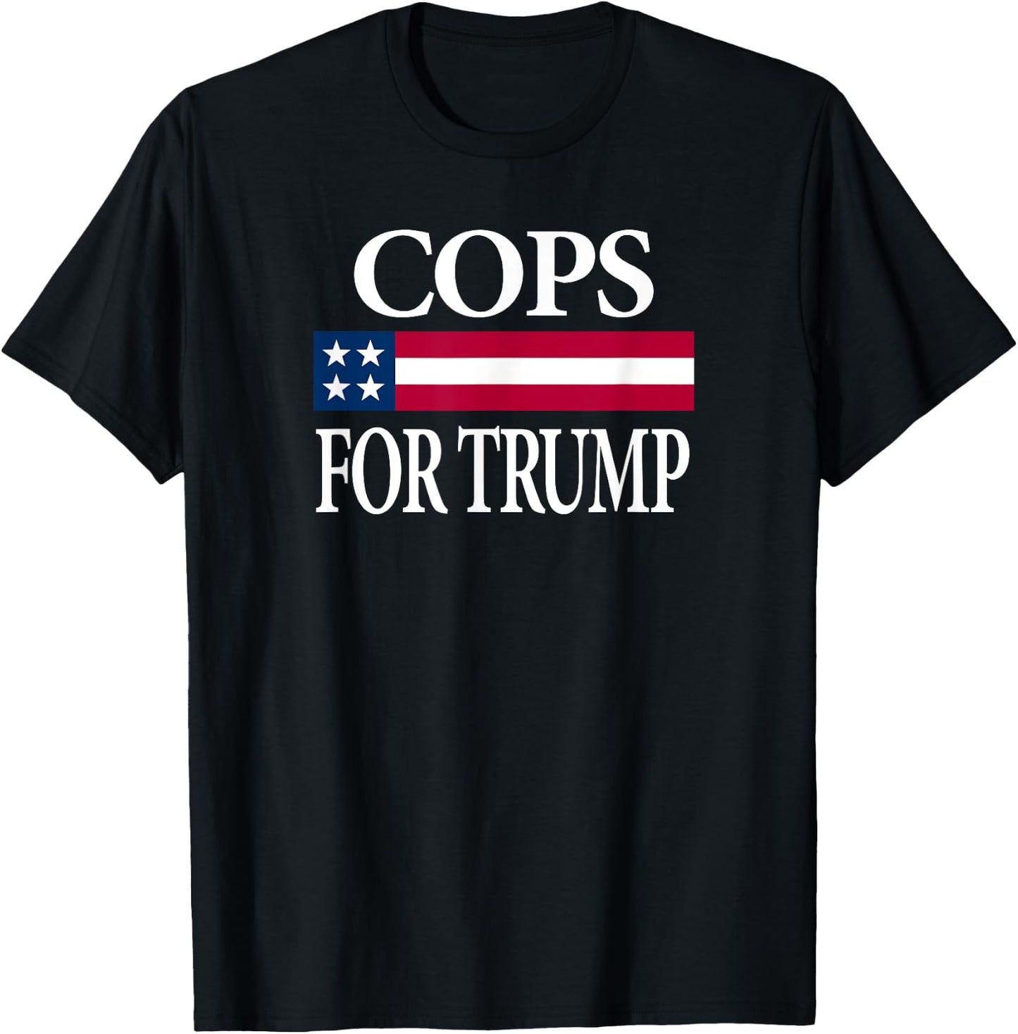 Cops for Trump T-Shirt - T-Shirt | Black