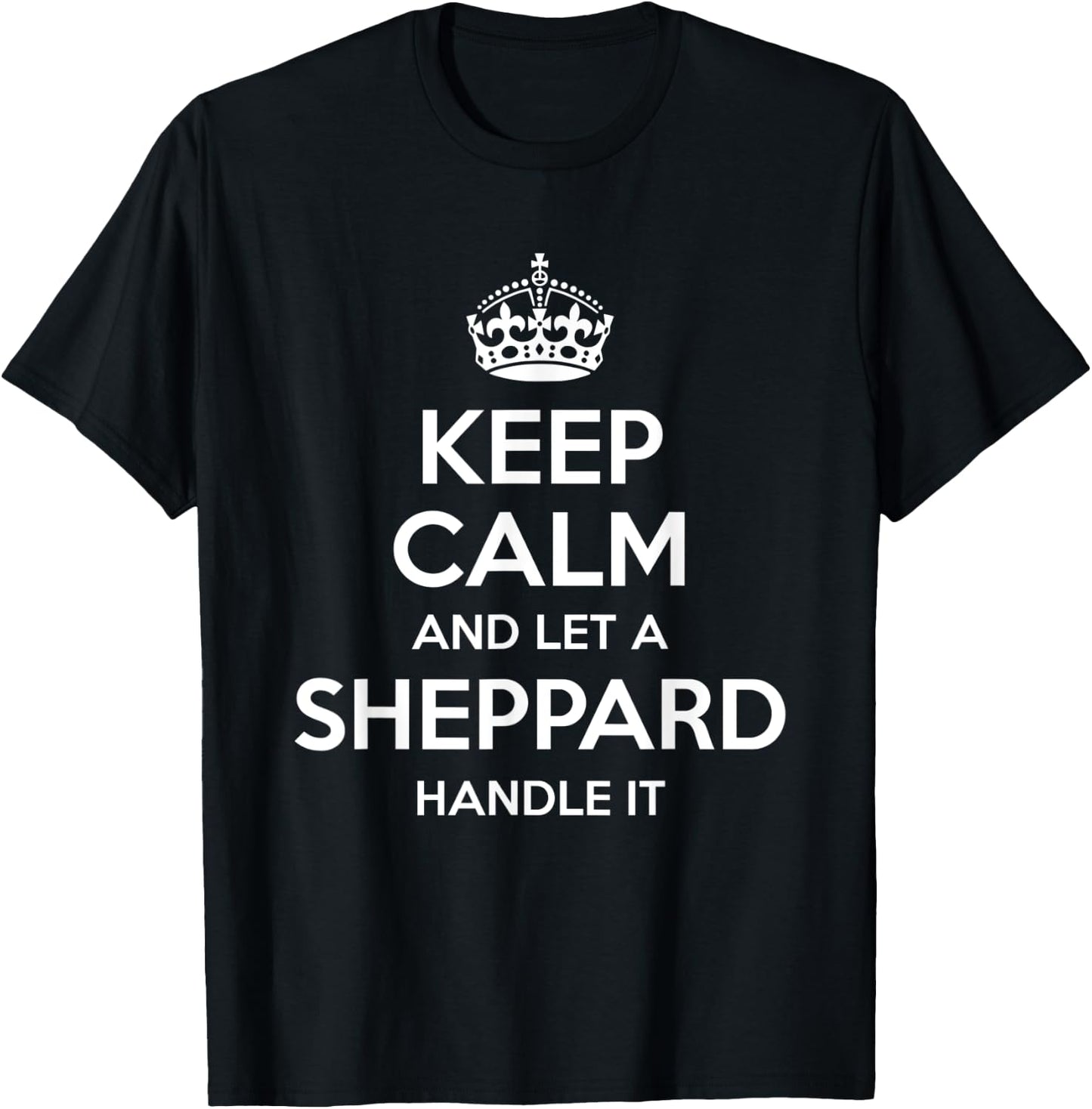SHEPPARD Funny Surname Family Tree Birthday Reunion Gift T-Shirt - T-Shirt | Black