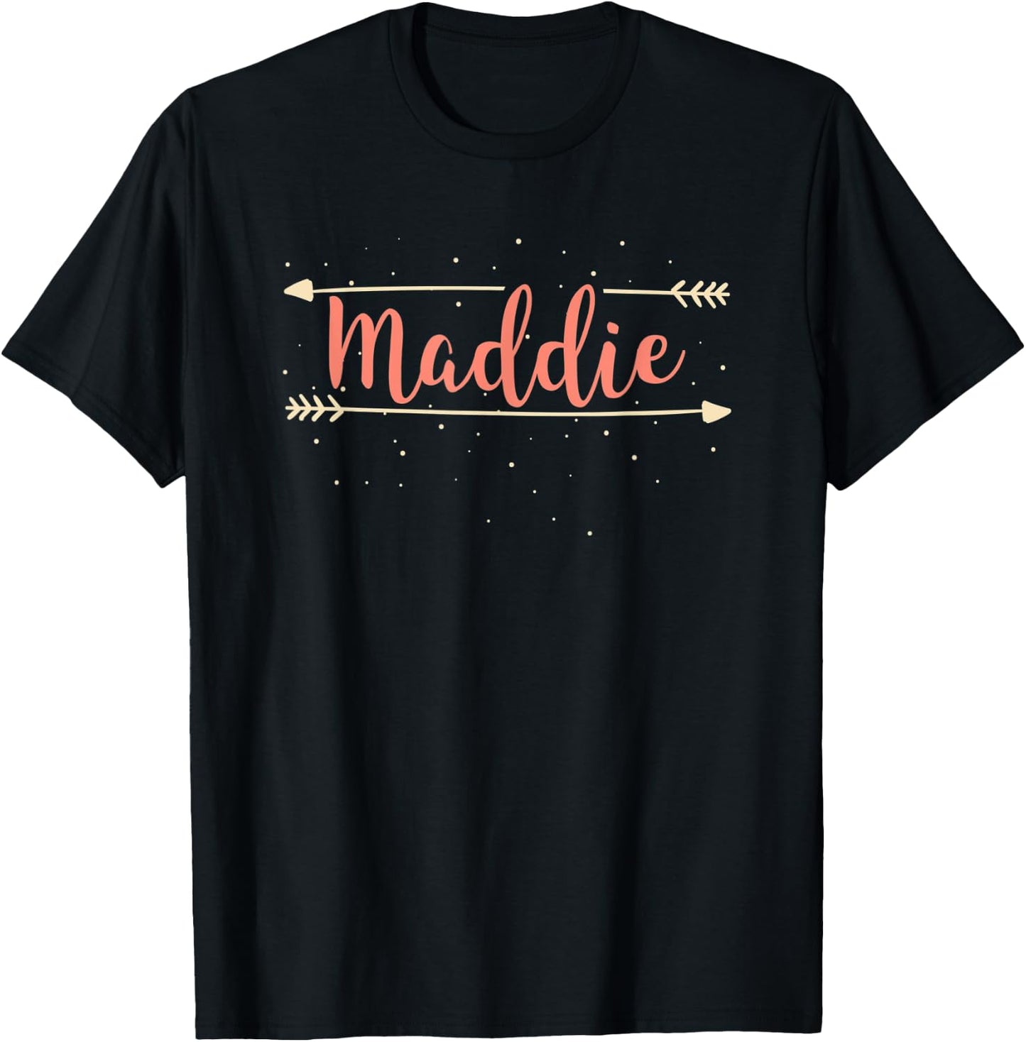 Cute Personalized MADDIE First Name T-Shirt - T-Shirt | Black
