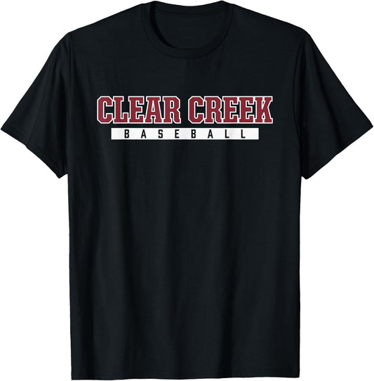 Clear Creek High School Baseball T-Shirt - T-Shirt | Black