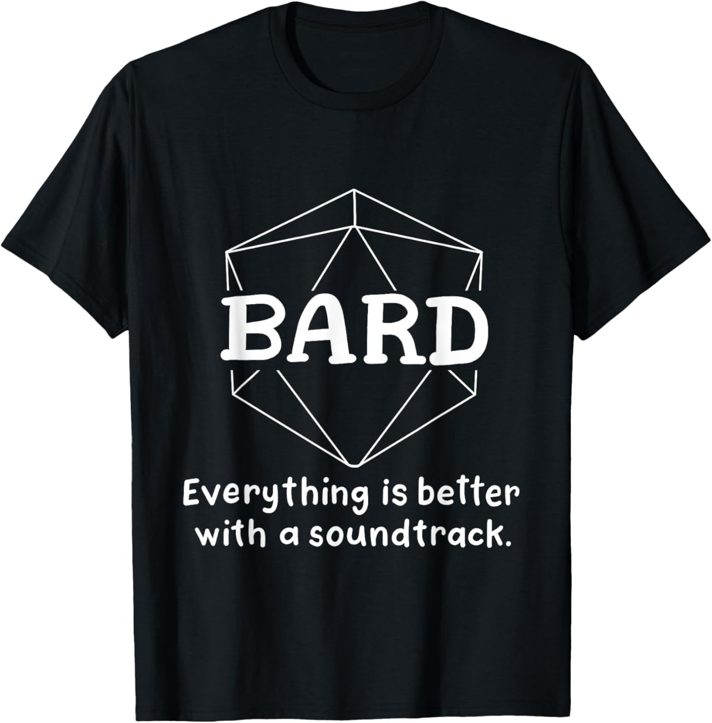 Bard Funny Character Joke Roleplaying Games RPG Gamer T-Shirt - T-Shirt | Black