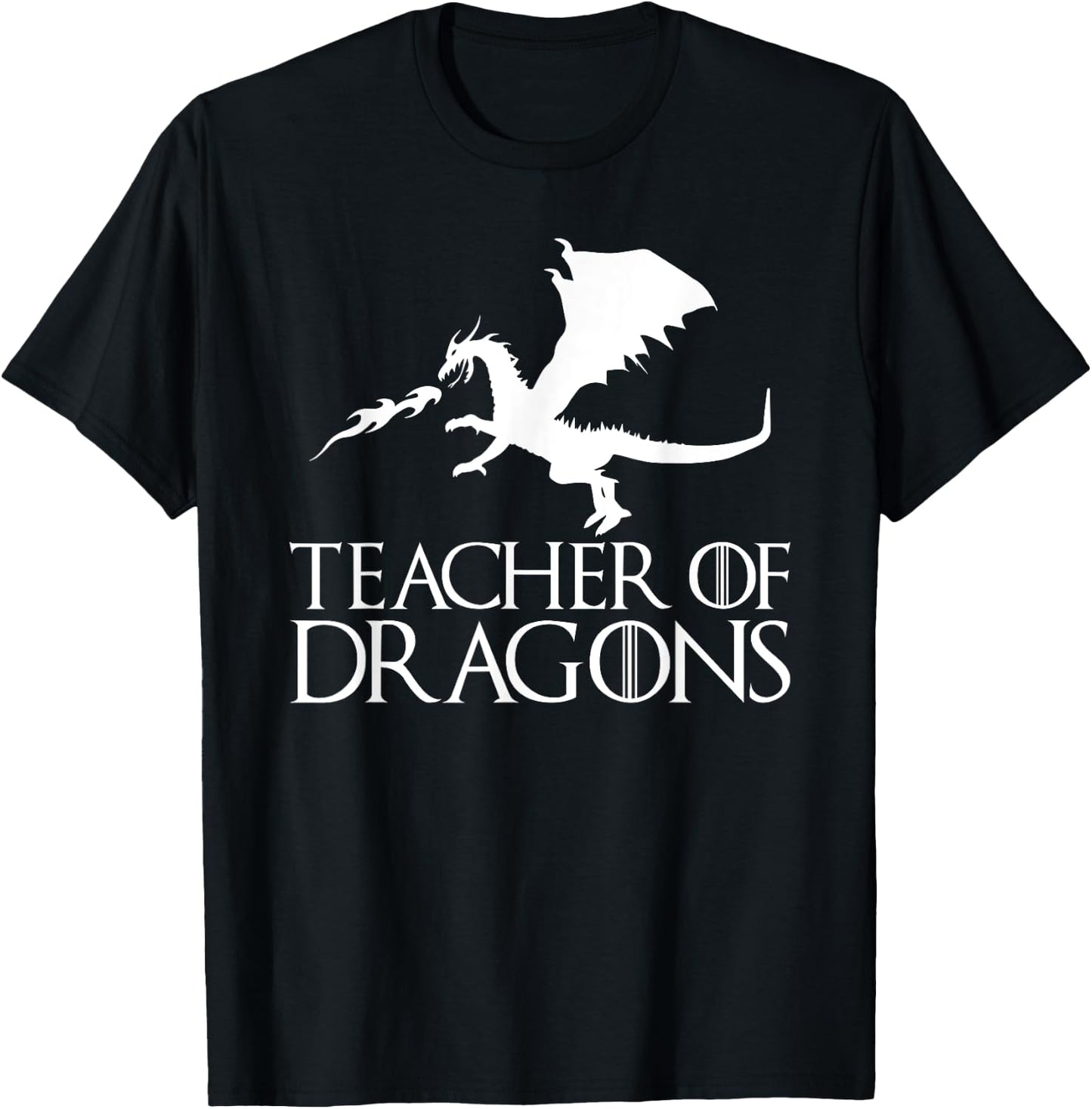Teacher of Dragons - Funny Halloween Costume Gift T-Shirt - T-Shirt | Black