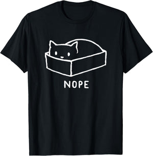 Threadless Fox Shiver Nope Graphic T-Shirt - T-Shirt | Black