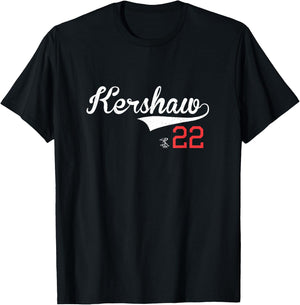 Clayton Kershaw Vintage Gameday T-Shirt - T-Shirt | Black