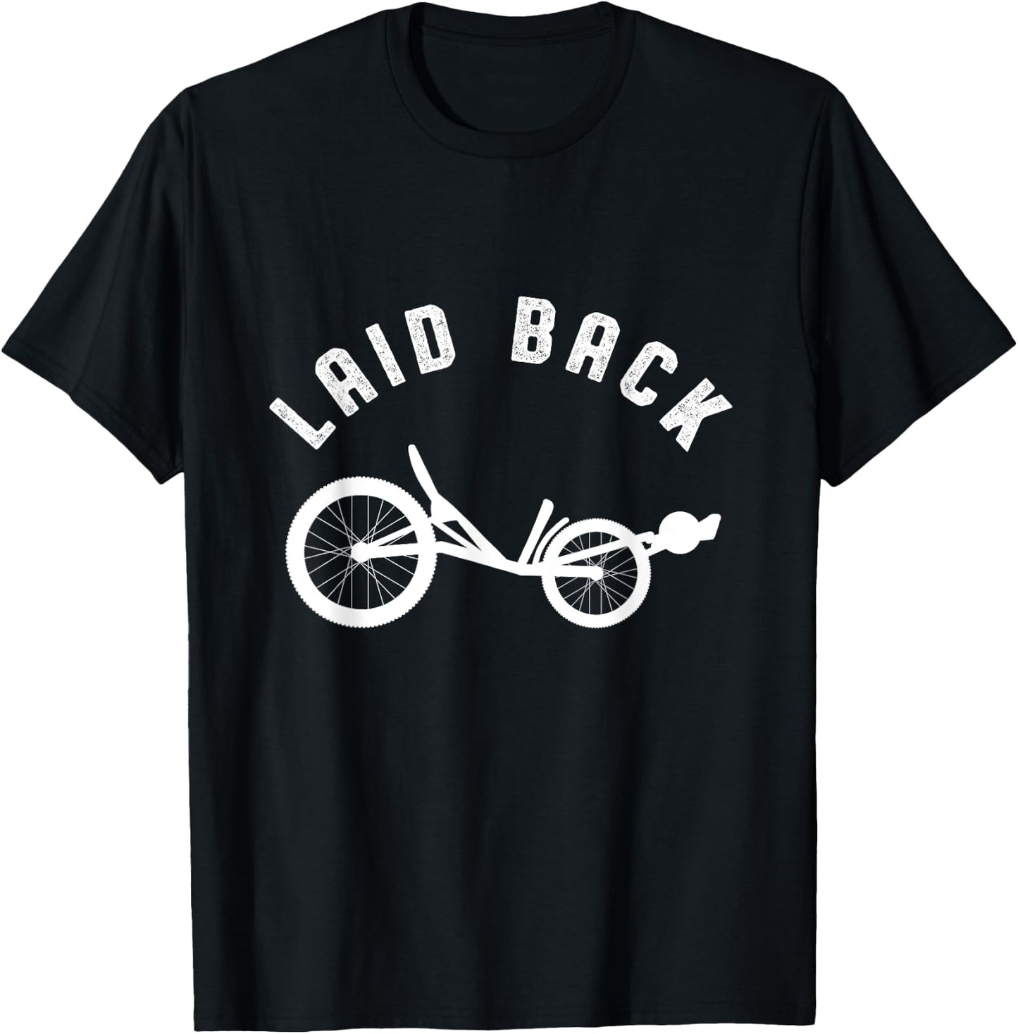 Sit Back Relaxing Bicycle Ride Recumbent Bike Gift T-Shirt - T-Shirt | Black