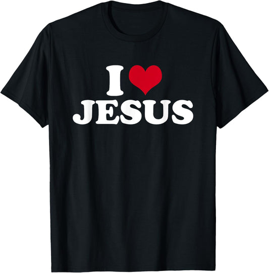I Love Jesus T-Shirt - T-Shirt | Black